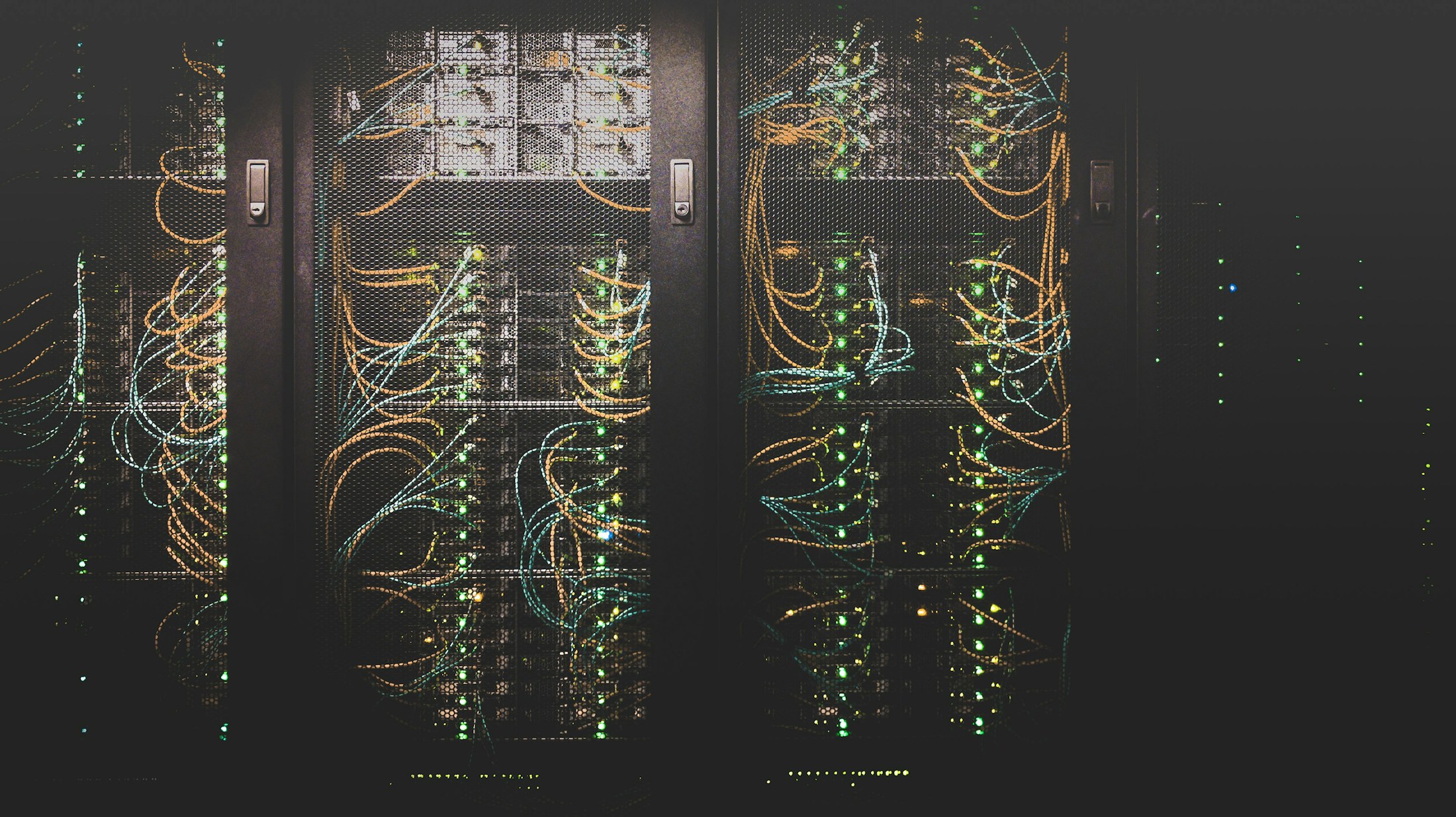 Data center network racks